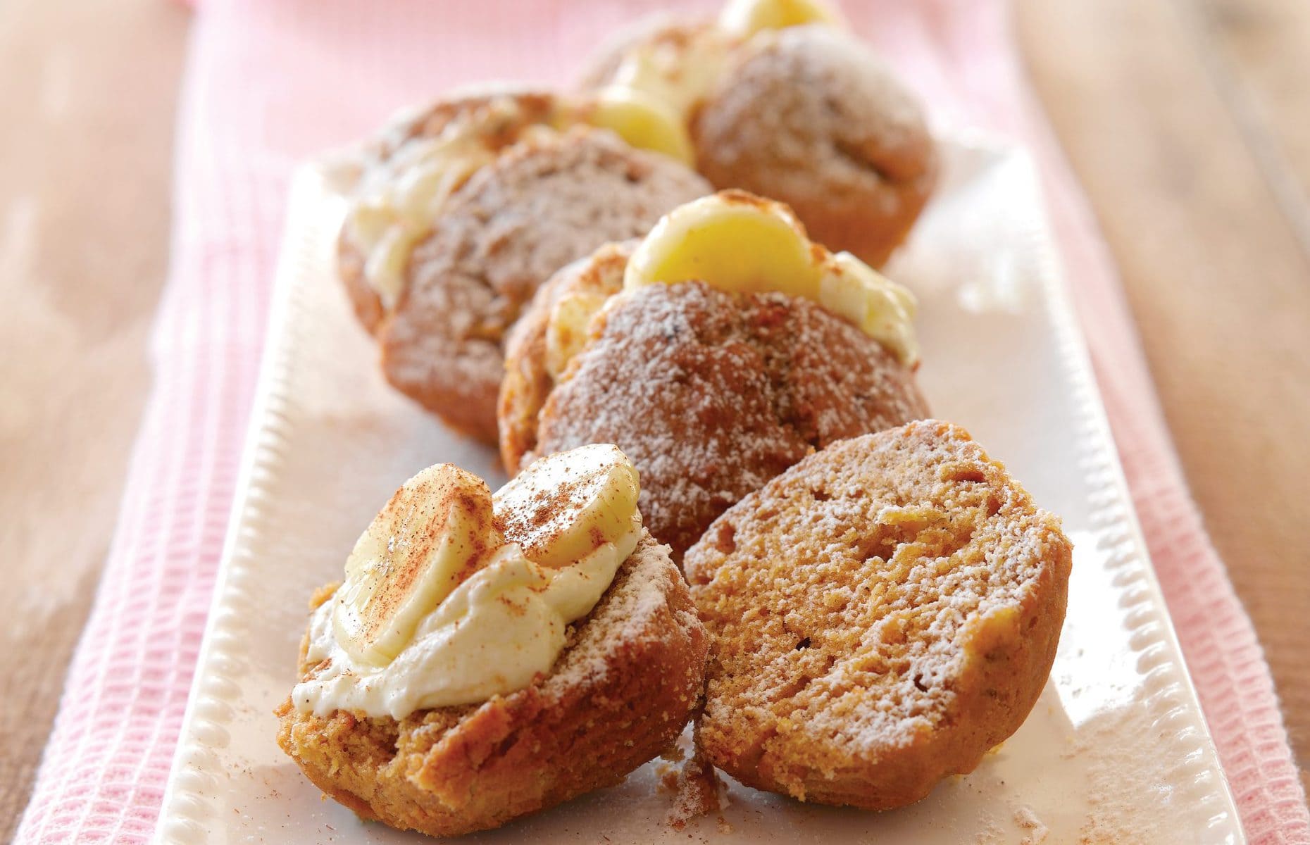 Banana and coffee buns