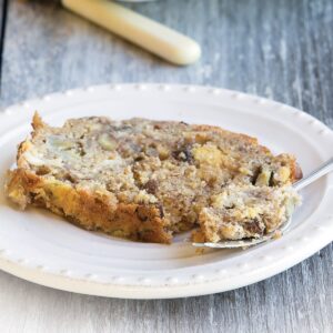 Banana, chocolate and raisin bread