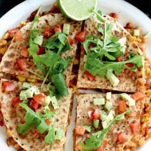 Bean quesadillas