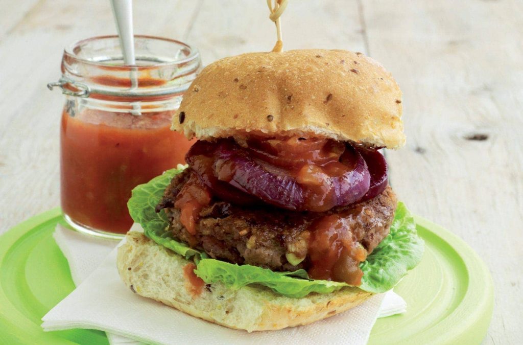 Beef ‘n’ bean burger