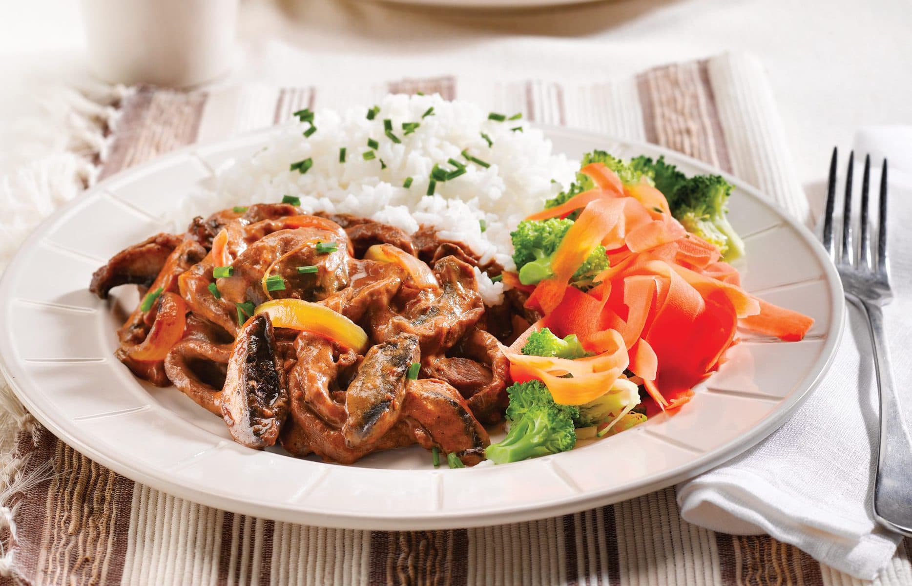 Beef stroganoff