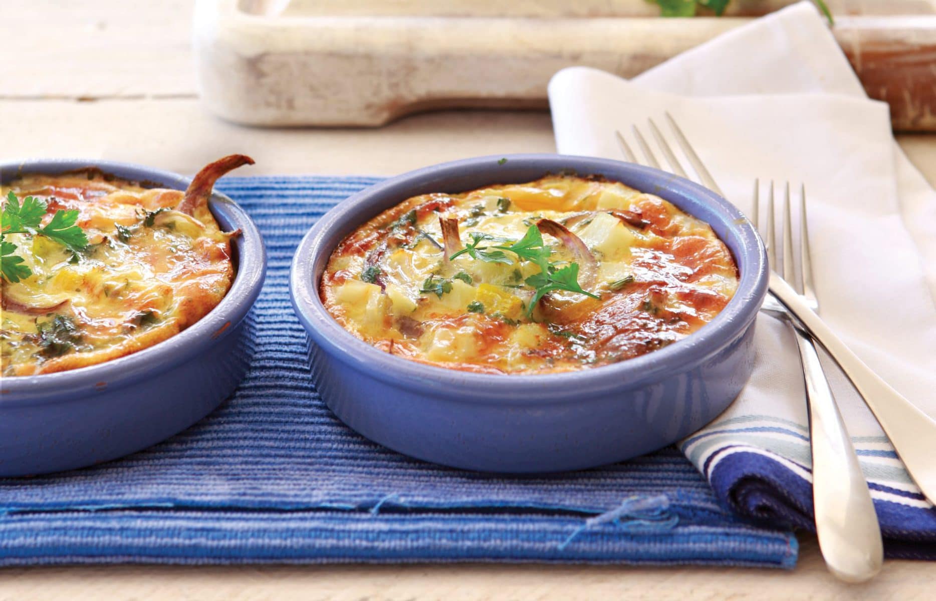 Capsicum and potato frittata