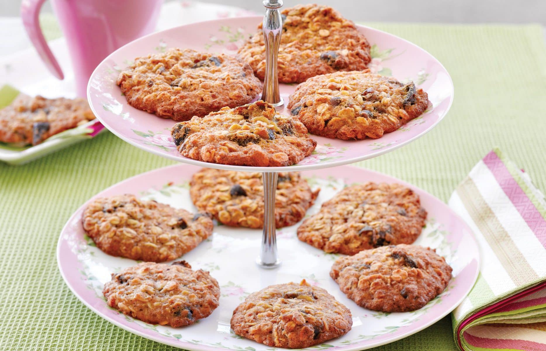 Chewy honey oatmeal cookies