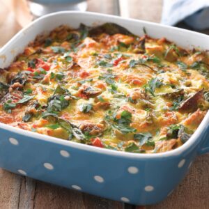 Chicken and corn quiche