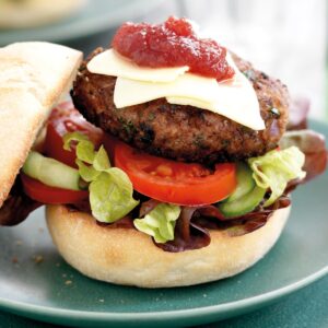 Chicken and cranberry burgers