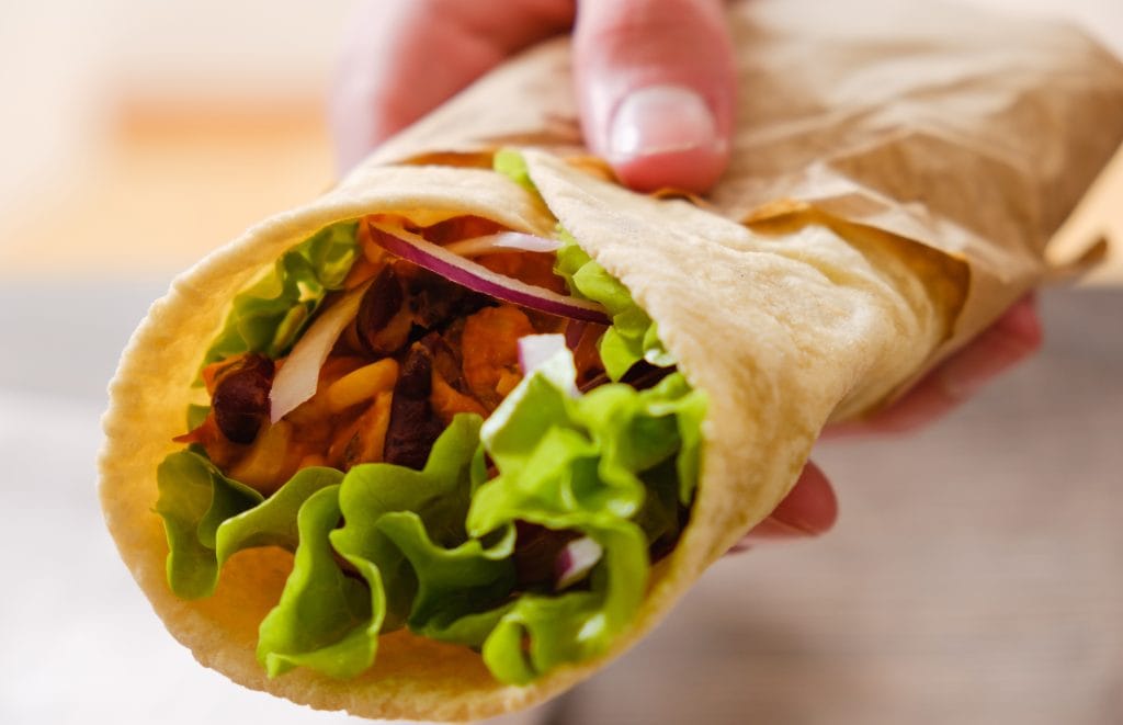 Speedy chicken and chilli bean burritos Speedy chicken and chilli bean burritos