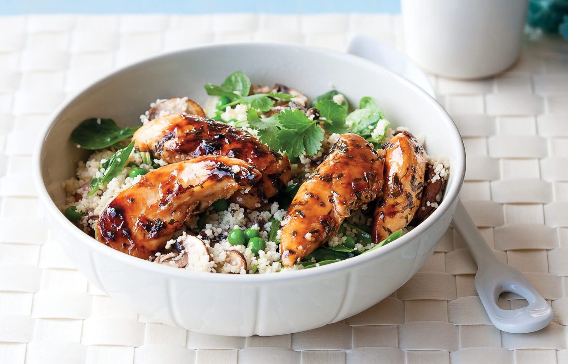 Chicken, mushroom and tarragon stir-fry
