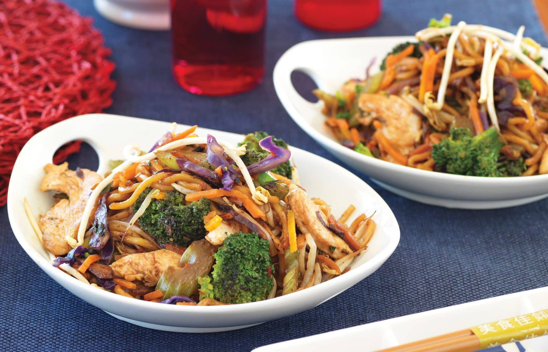 Chicken noodle stir-fry