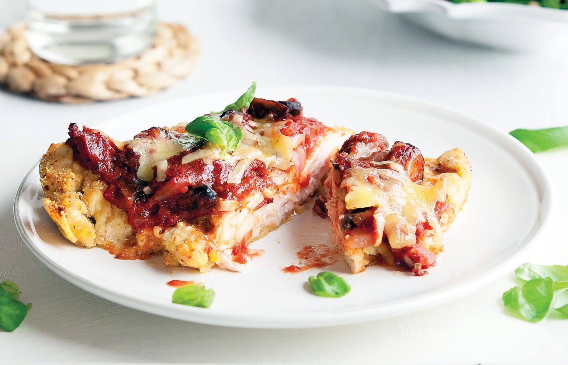 Healthier chicken parmigiana
