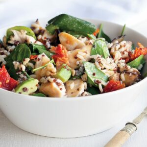 Chicken, rice and quinoa salad