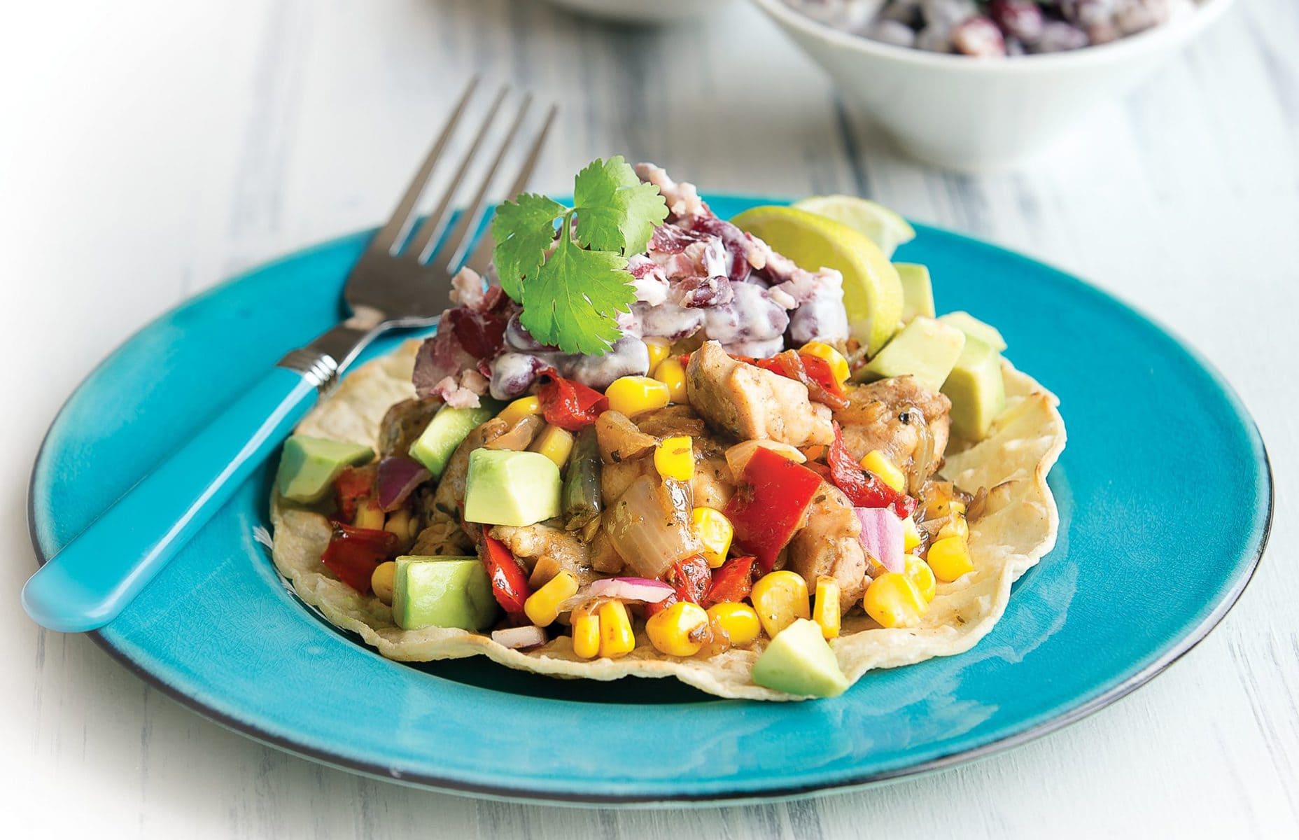 Chicken tostadas