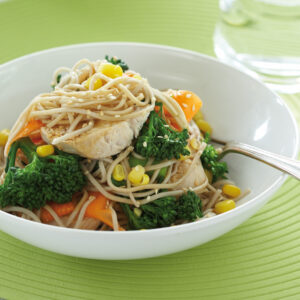 Chicken and soba noodle salad