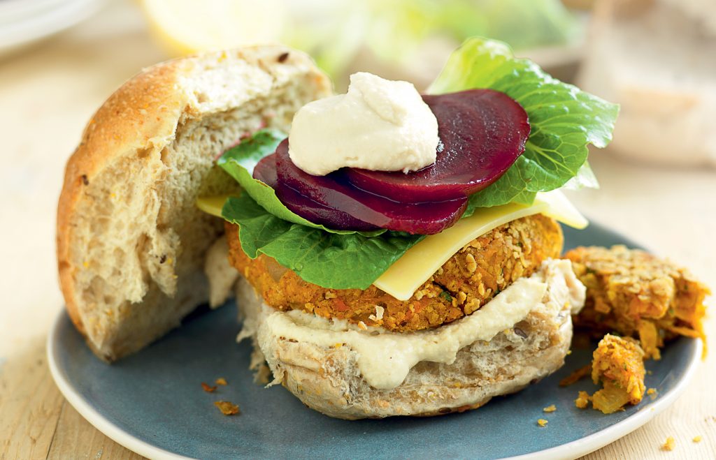Chickpea, vege and coriander burgers Chickpea, vege and coriander burgers