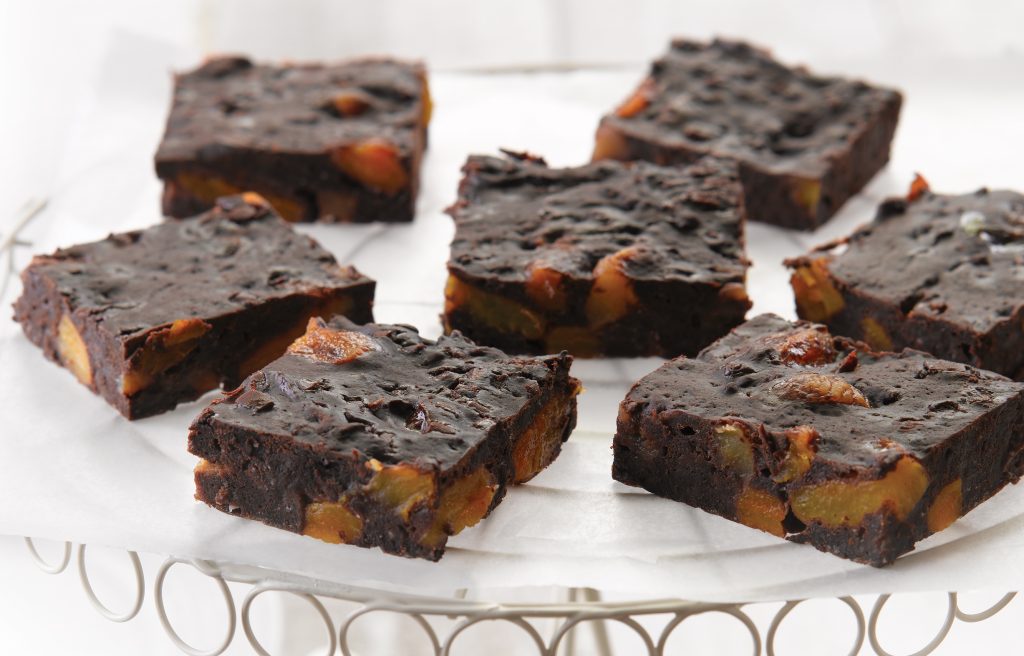 Chocolate and apricot slice Chocolate and apricot slice