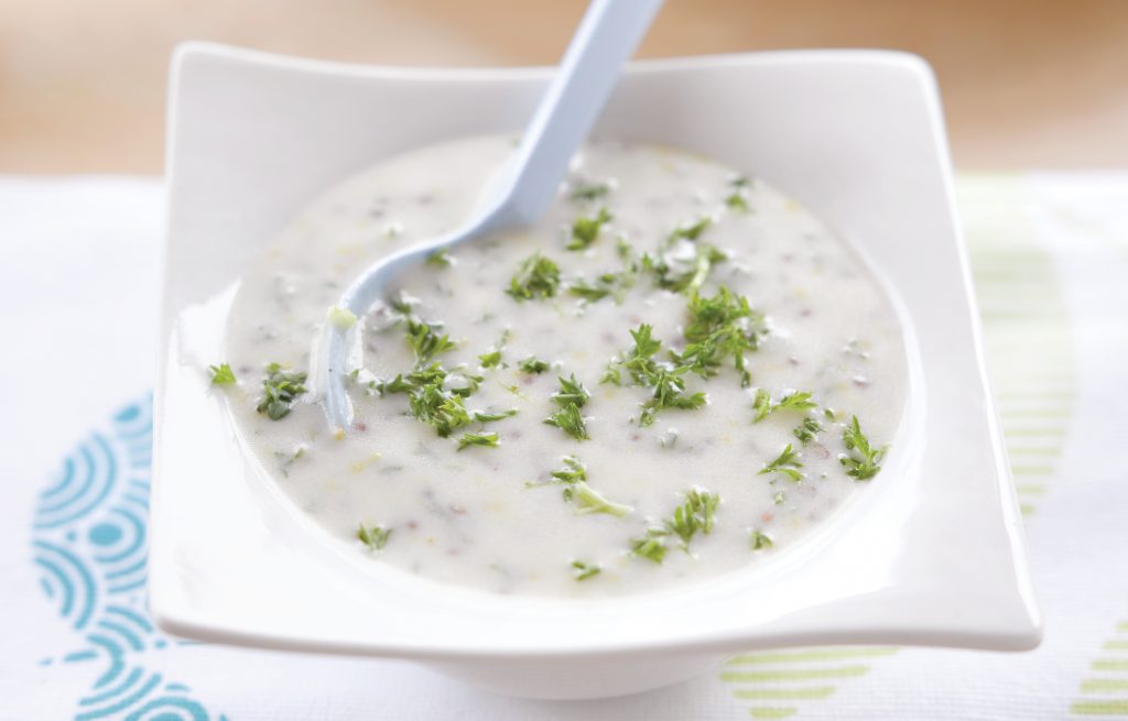 Creamy honey and mustard dressing