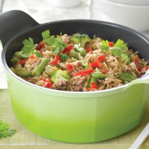 ‘Dirty rice’ with pork and veges