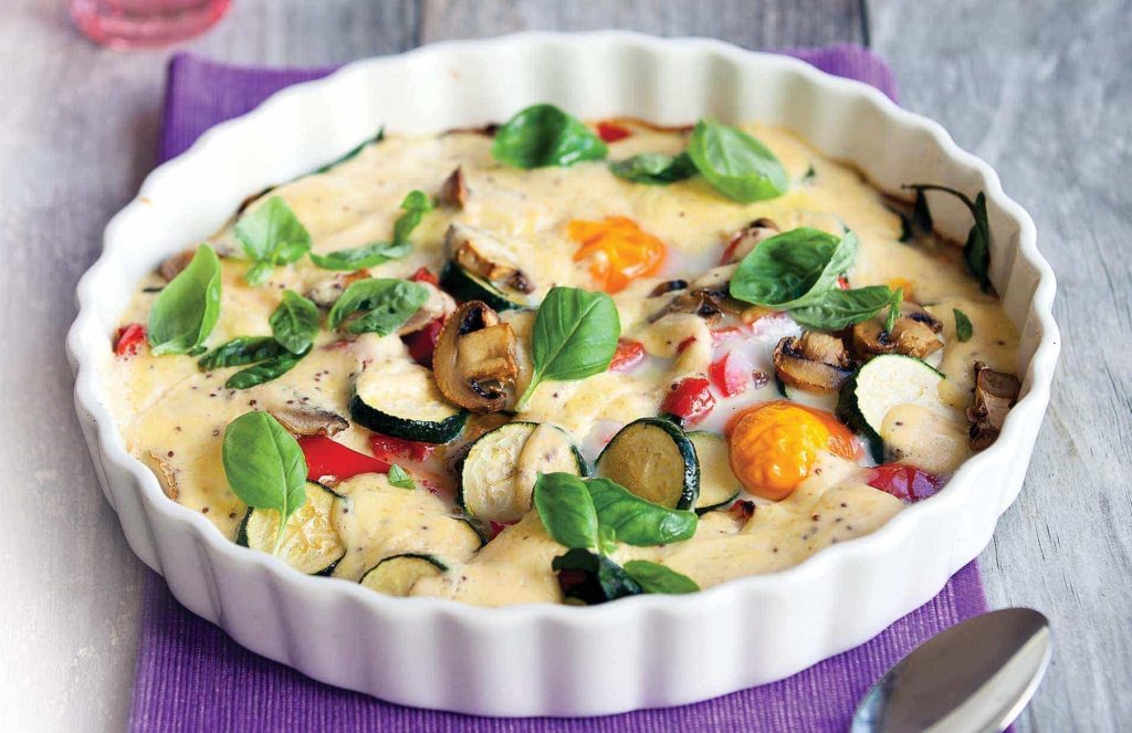 Eggs Florentine salad