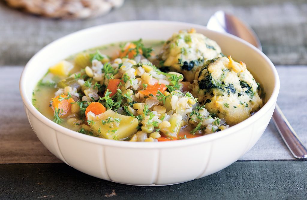 Farmhouse soup with spinach dumplings Farmhouse soup with spinach dumplings