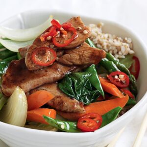 Five-spice chicken and vege stir-fry