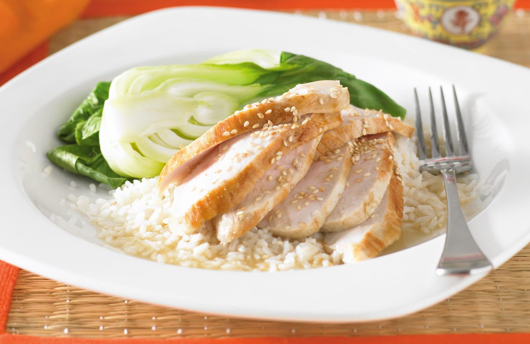 Fragrant poached chicken
