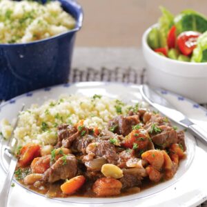 Fruited lamb casserole