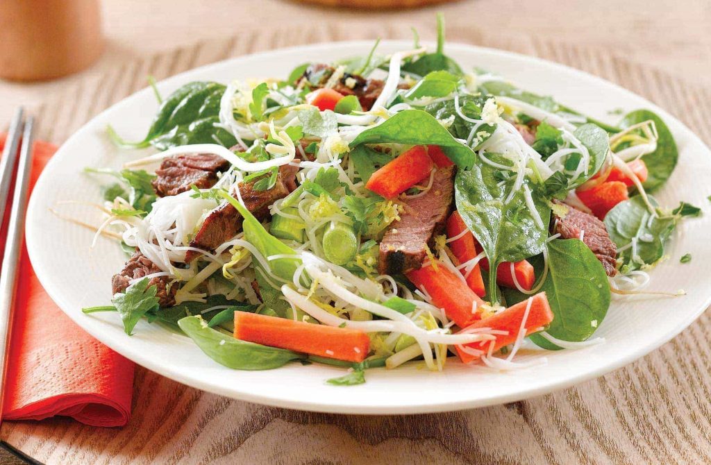 Glass noodle beef salad
