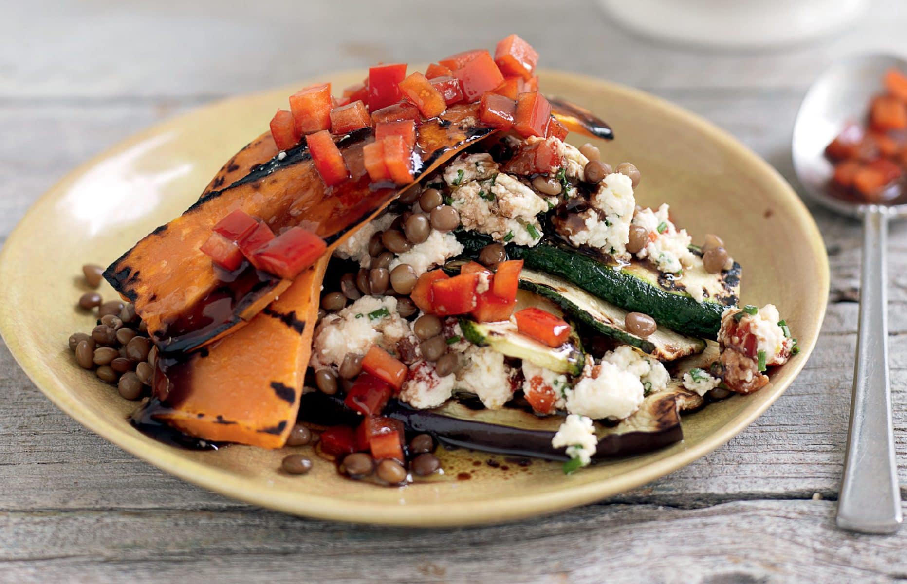 Grilled vege stack