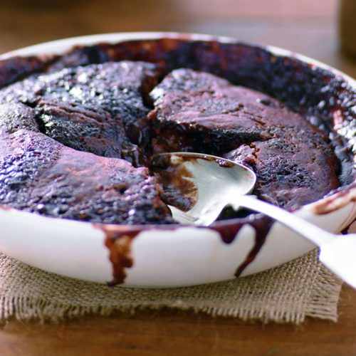 HFG chocolate self-saucing pudding