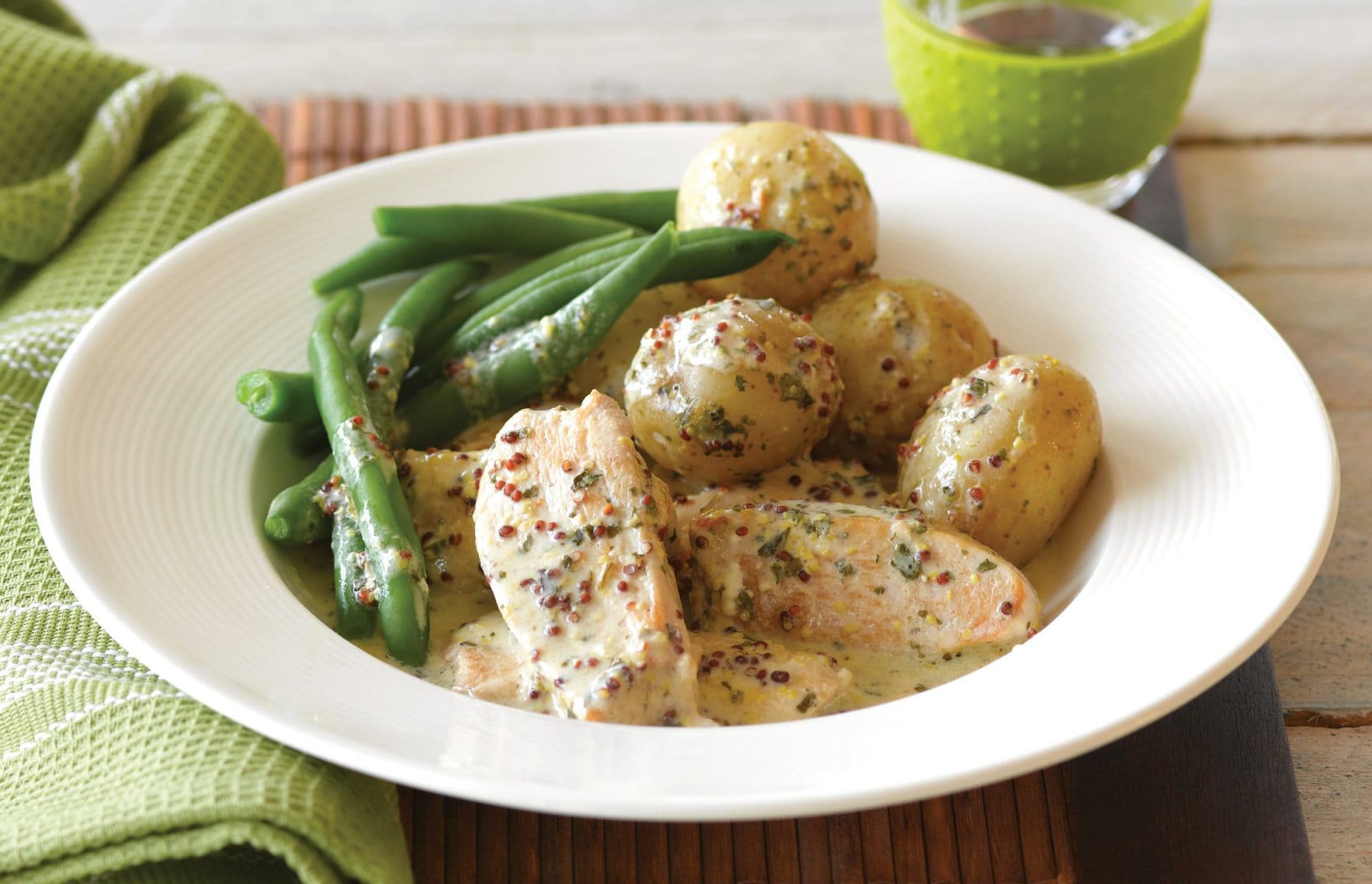 Herb and mustard baked chicken