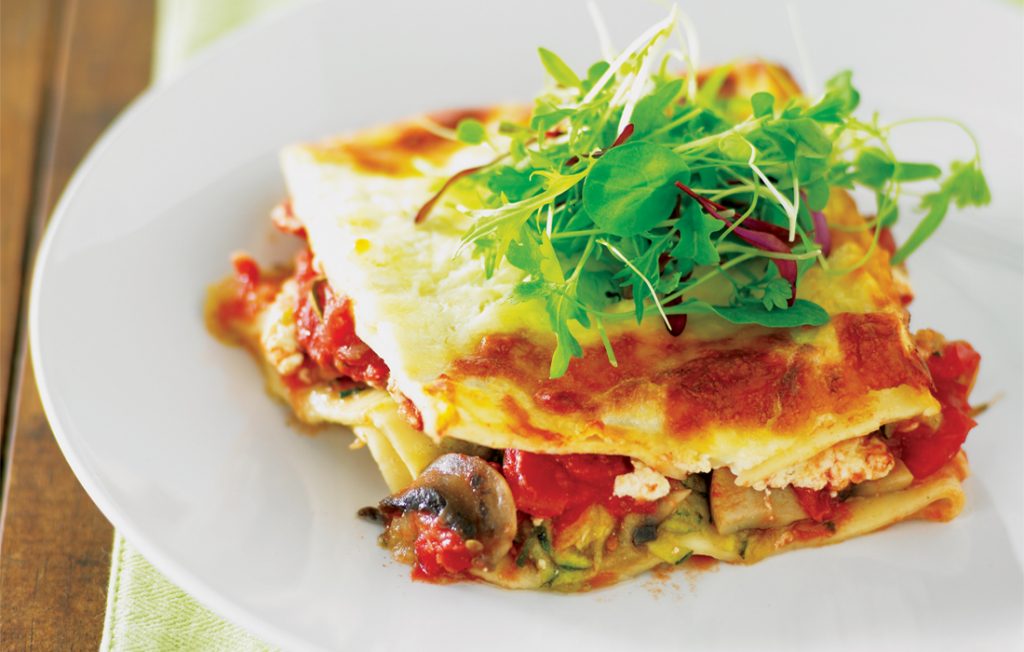 Lazy vegetarian lasagne