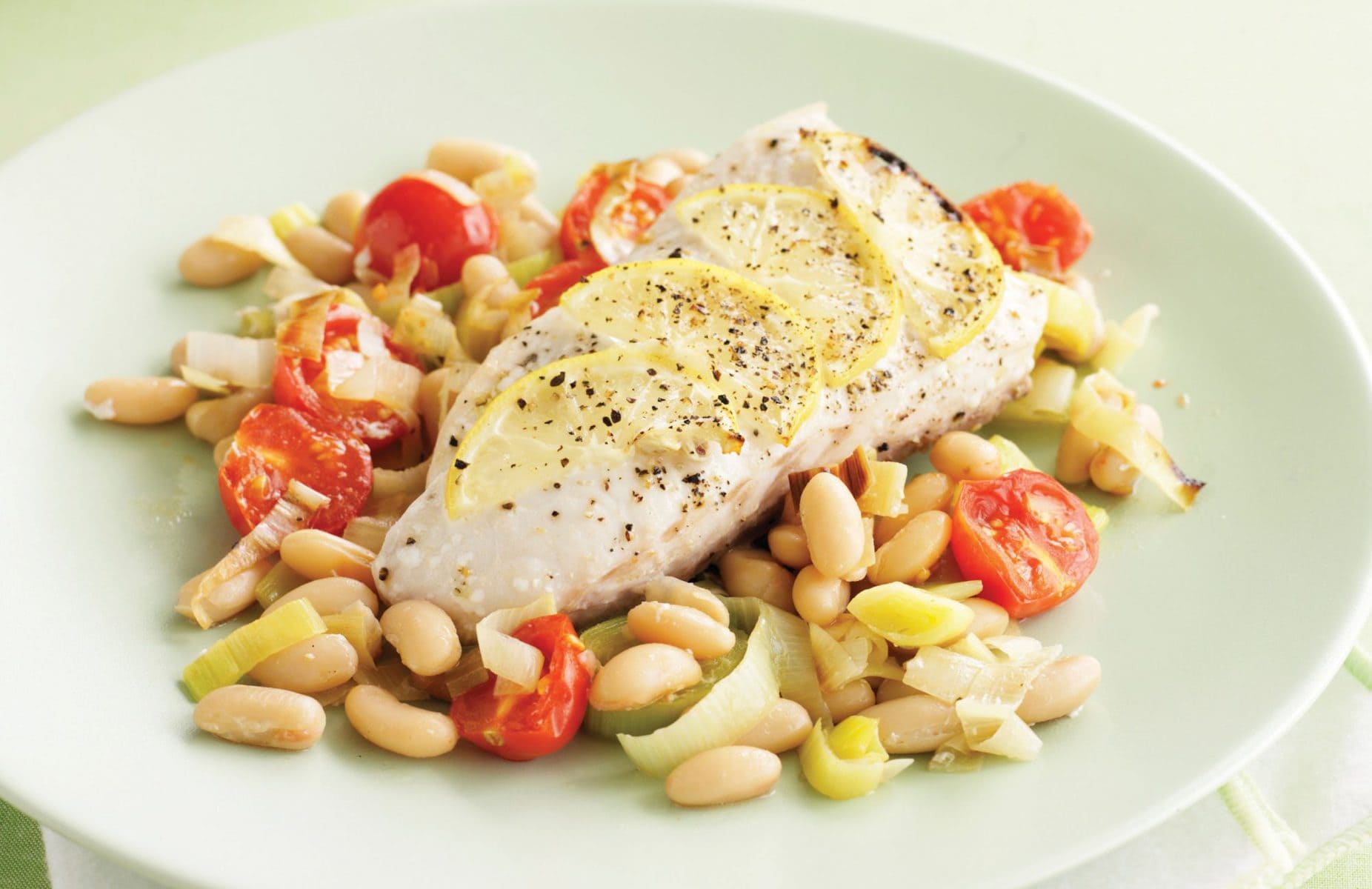 Lemon and pepper baked fish