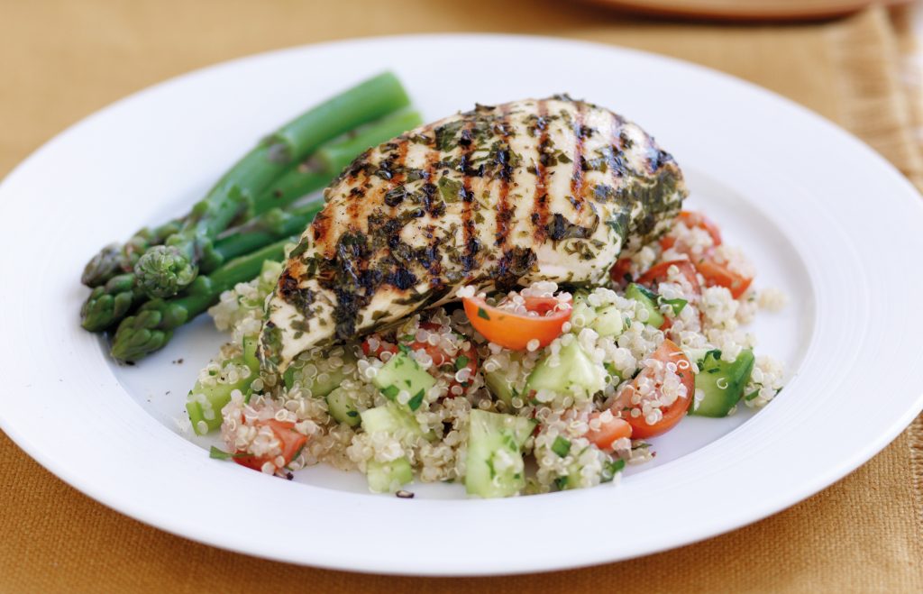 Lemon chicken with quinoa salad Lemon chicken with quinoa salad