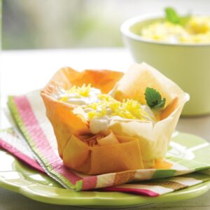 Lemon filo tarts