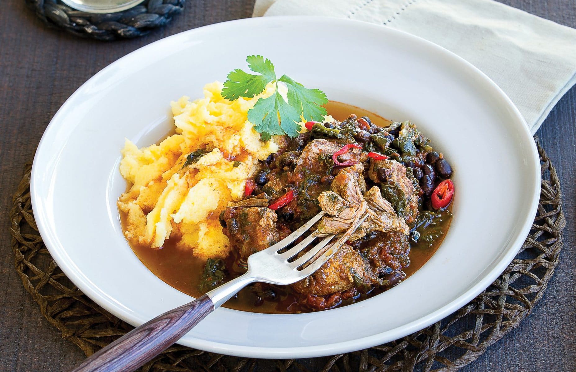 Mexican pork and bean stew