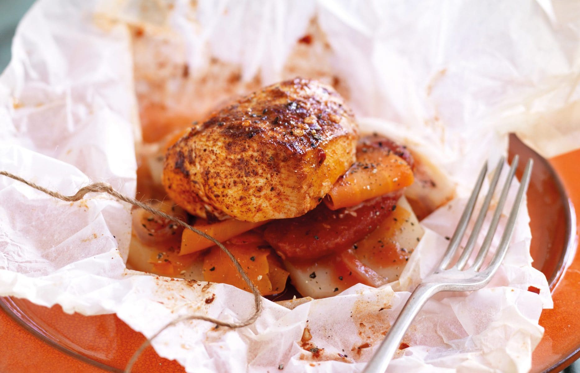 Moroccan-scented baked chicken