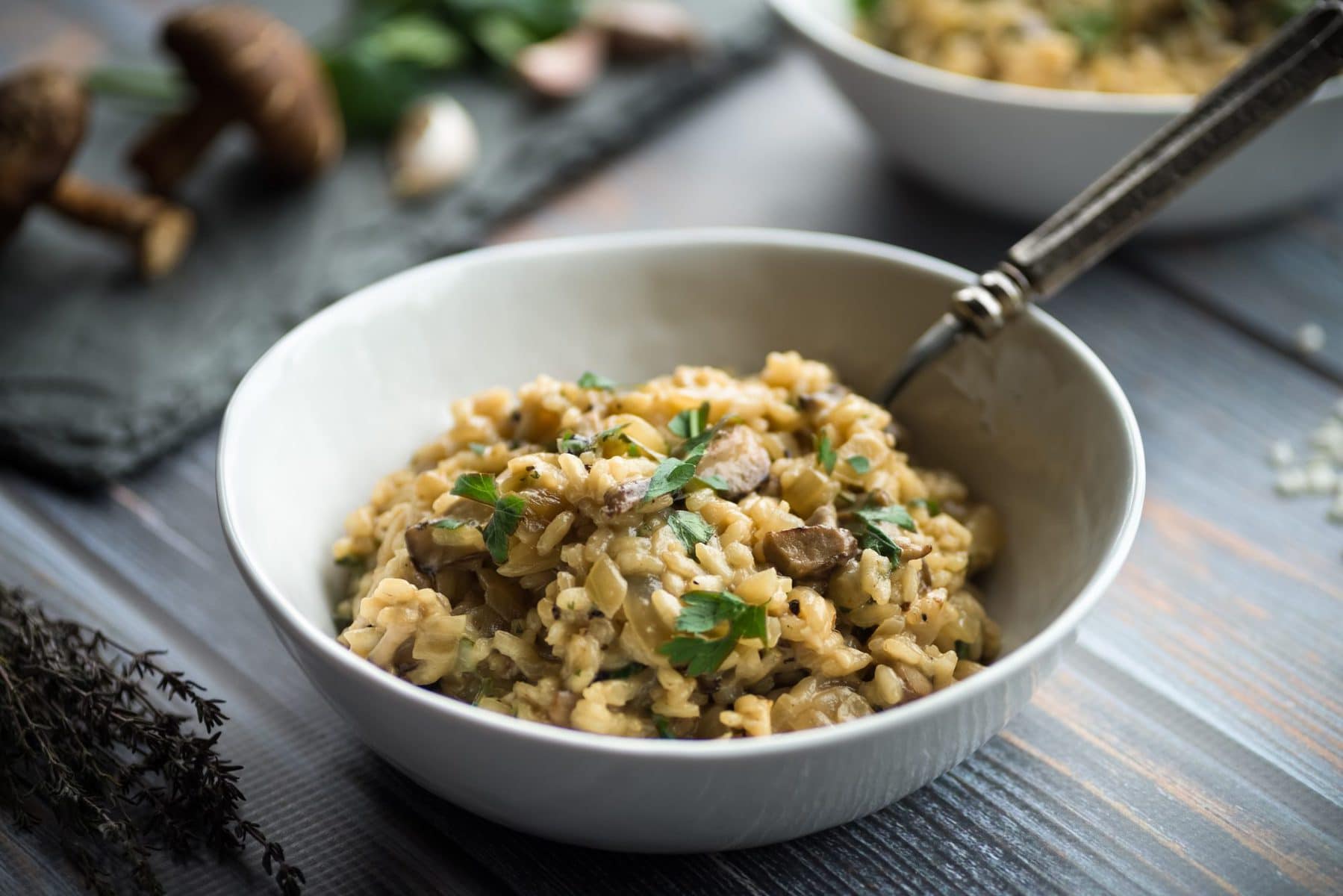 Mushroom risotto