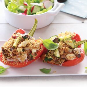 Couscous-filled capsicums