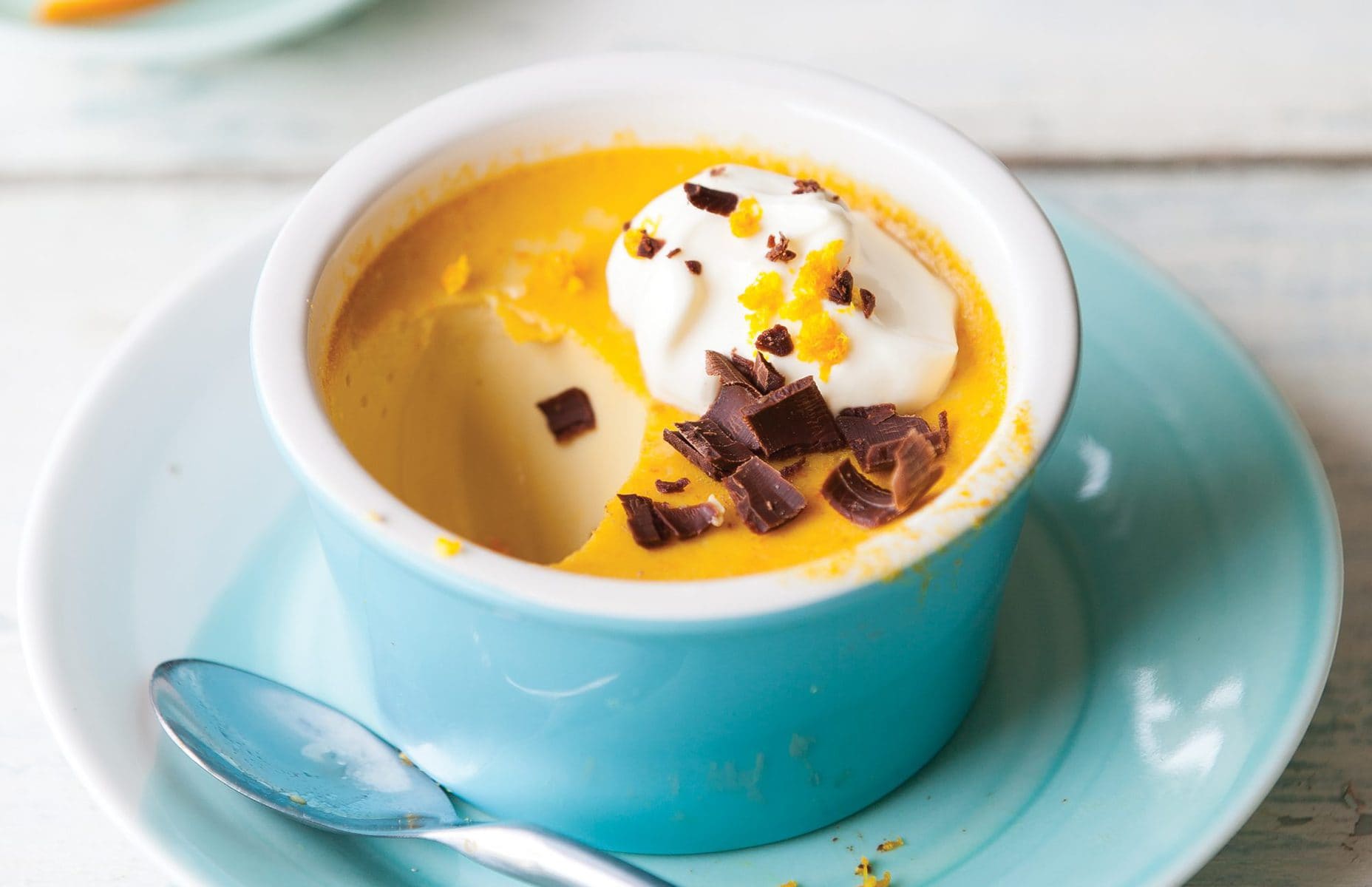 Orange custards