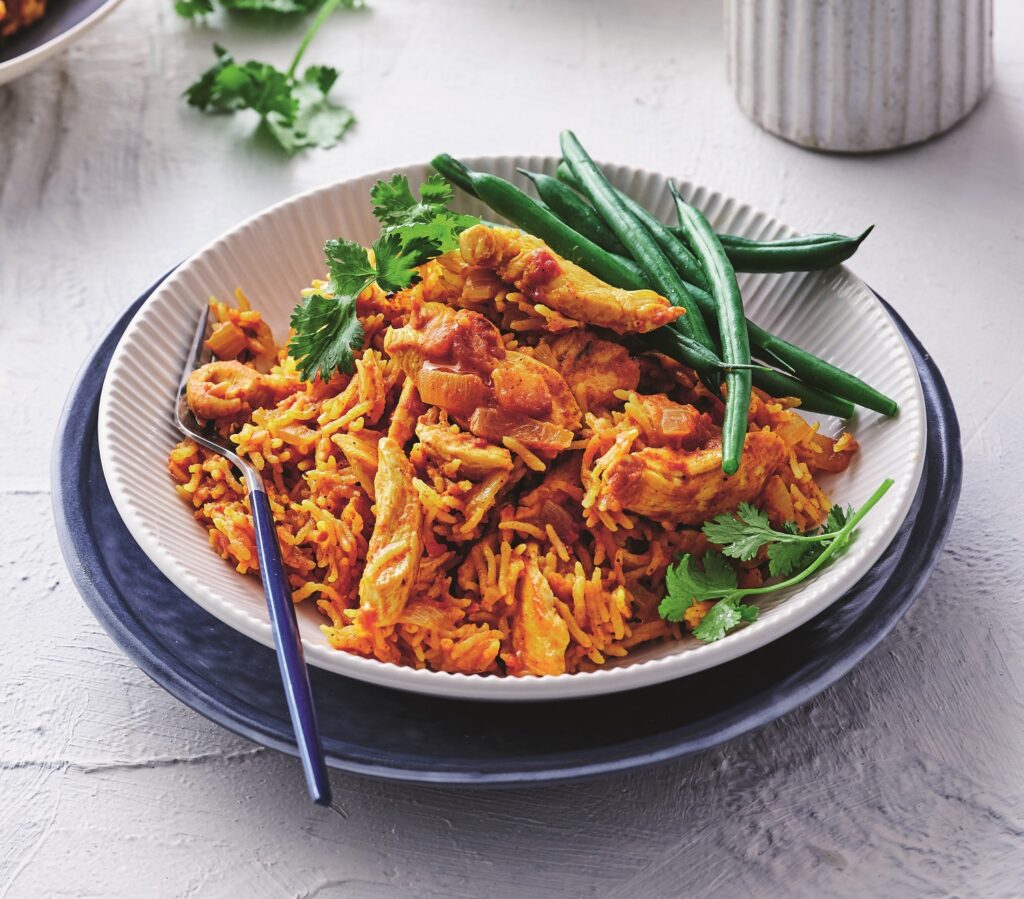 Peanut chicken and rice
