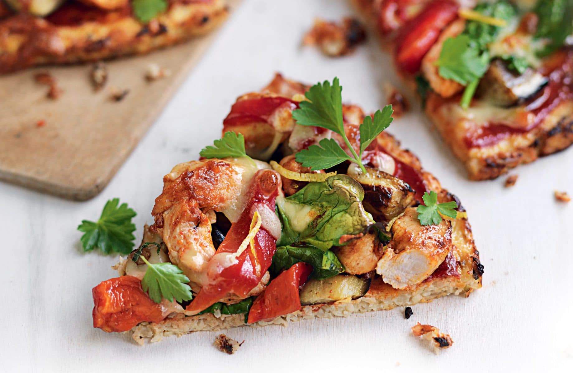 Piri piri chicken pizza