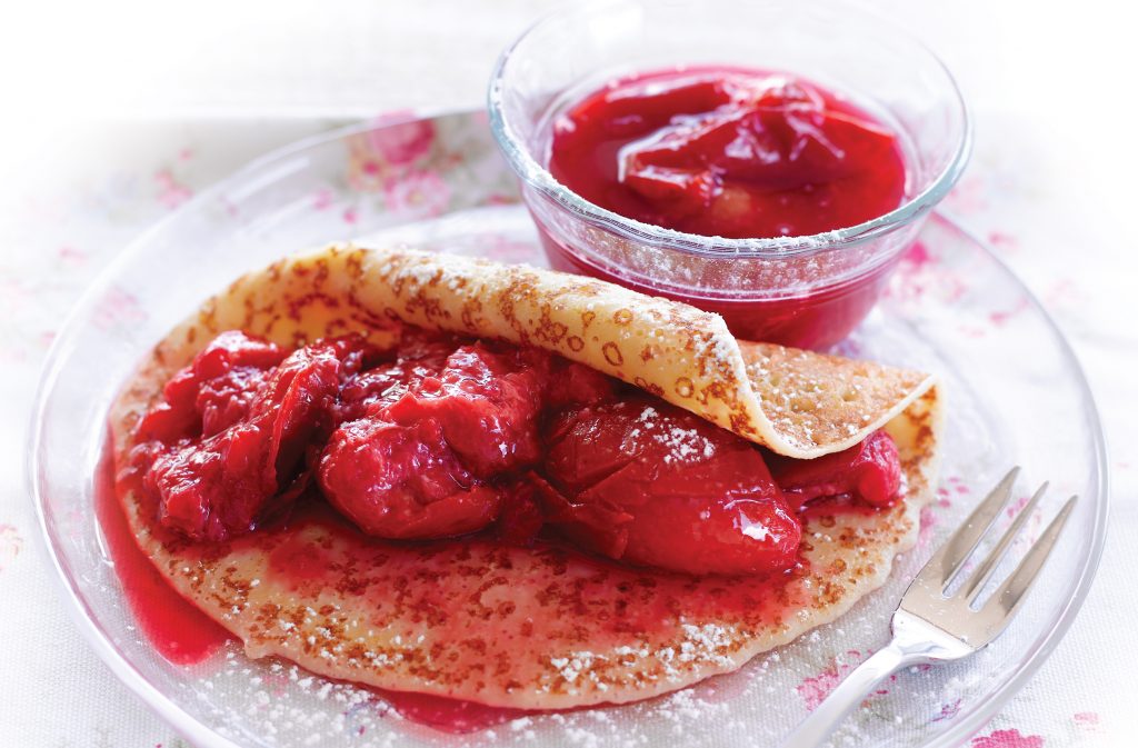 Plum pancakes