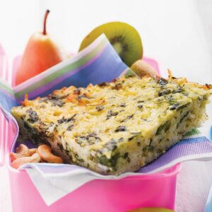 Rice and vege frittata