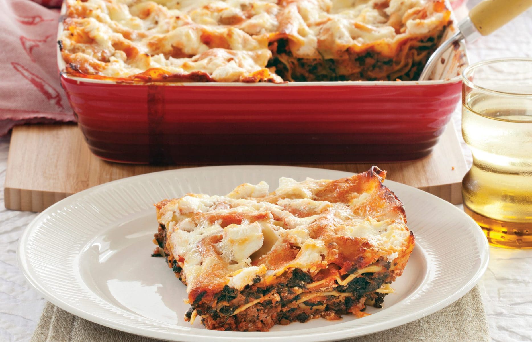 Ricotta lasagne