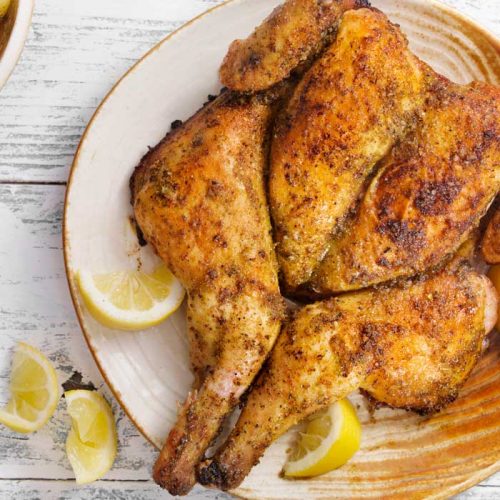 Roast chicken dinner
