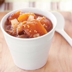 Roasted peach chutney