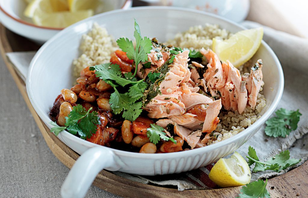 Salmon tagine