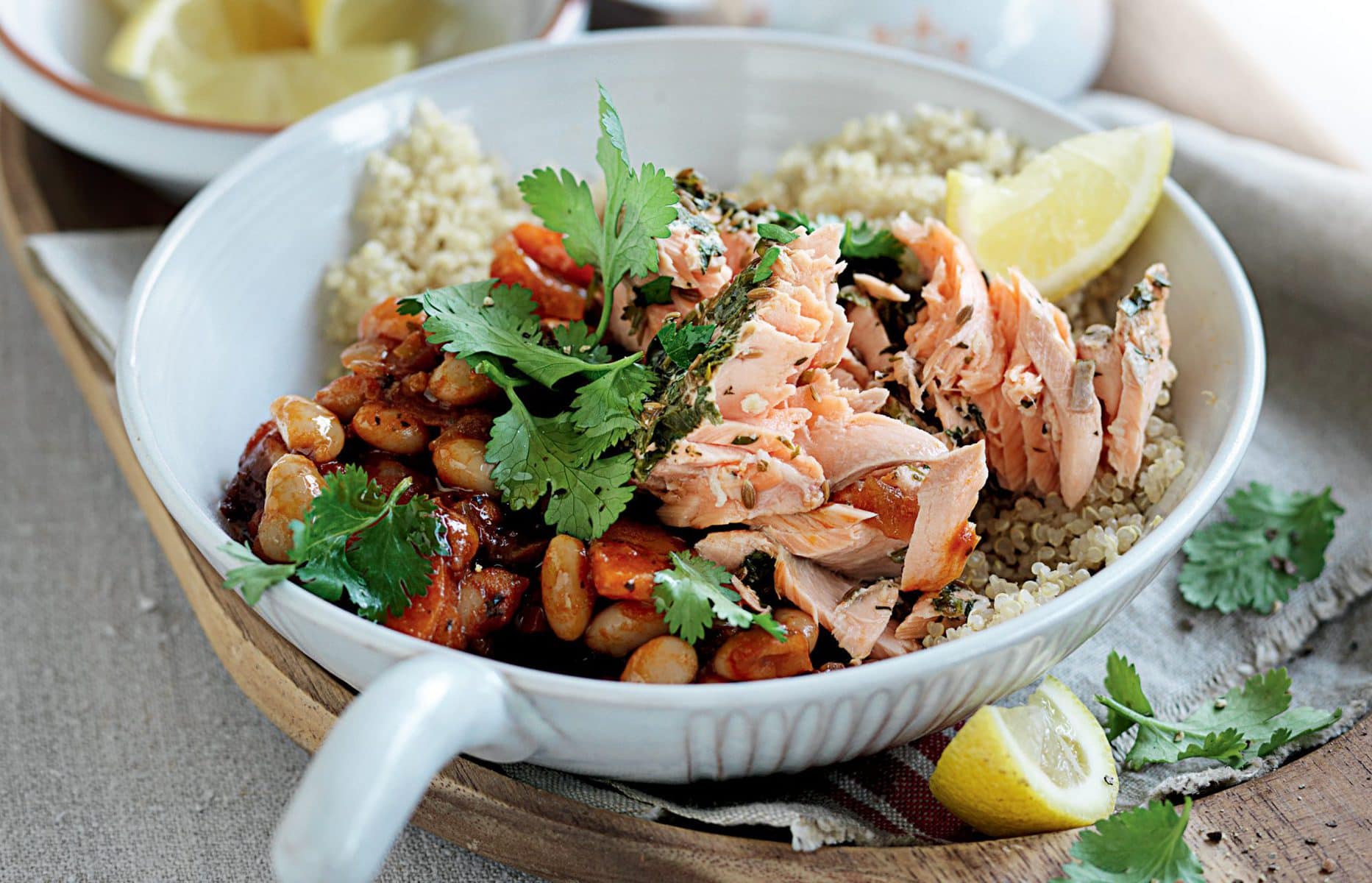 Salmon tagine
