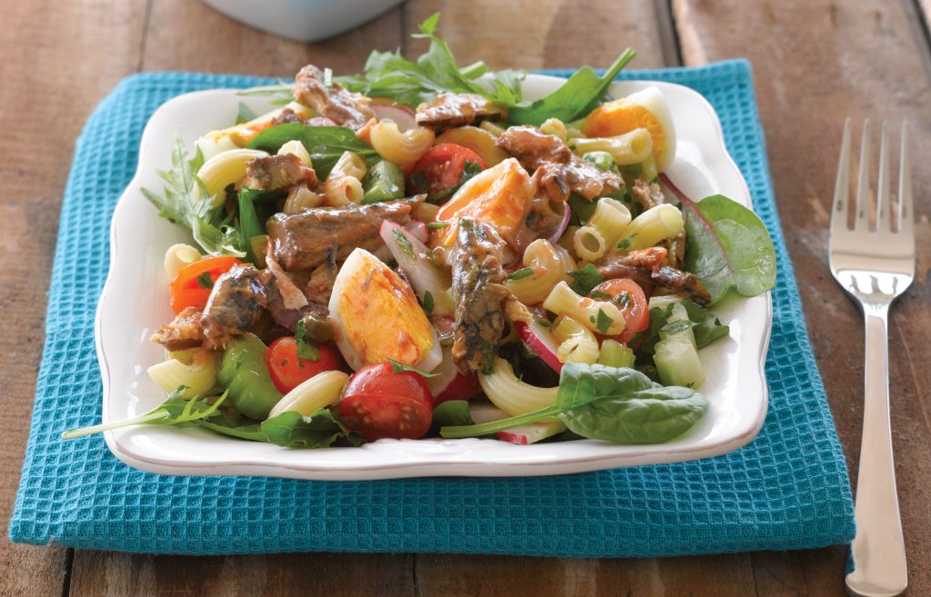 Sardine and egg pasta salad Sardine and egg pasta salad