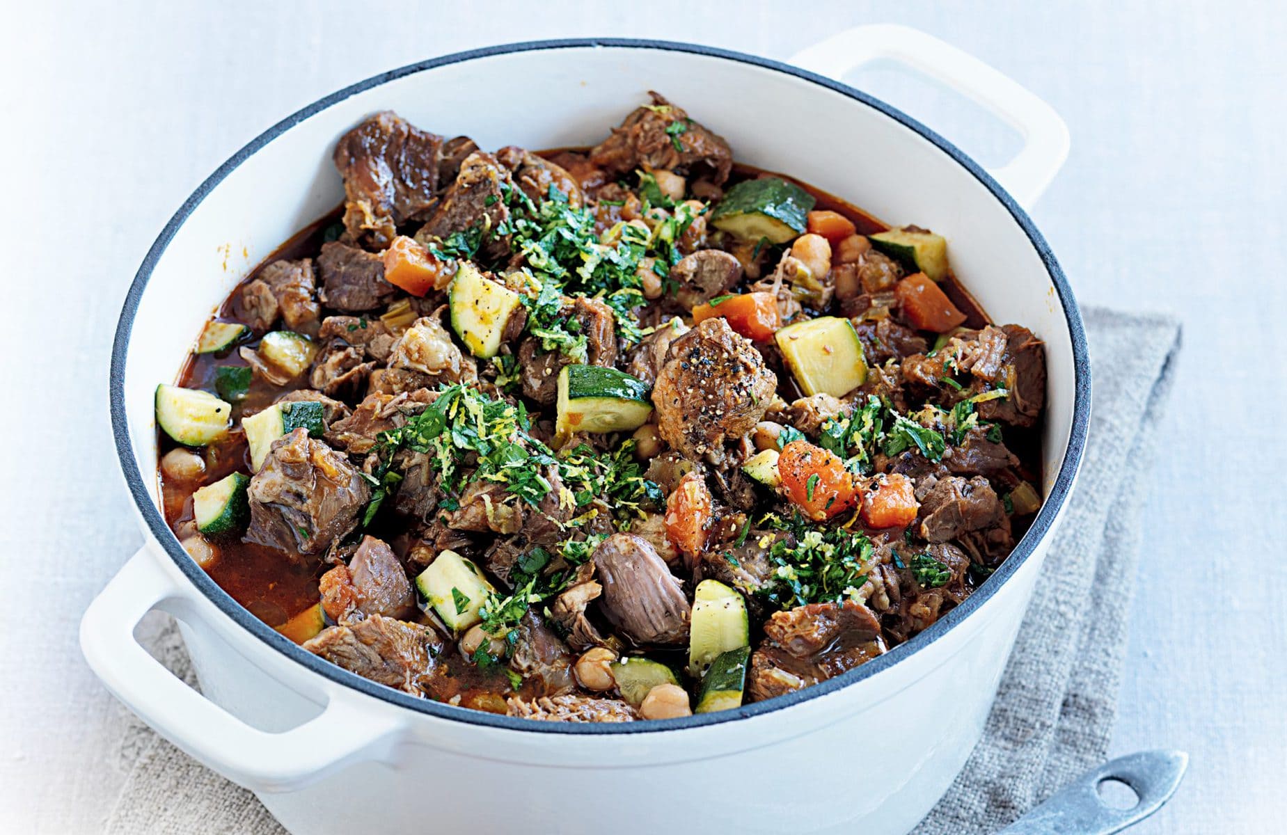 Slow-cooked lamb with gremolata