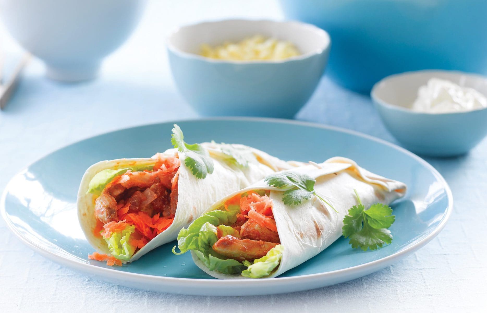Smoky chicken burritos